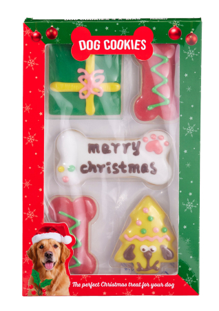 Cadouri pentru Câini și Pisici - Recompense de Crăciun pentru câini „Dog Cookies 4 X-Mas”, 113 g
