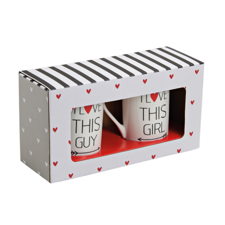 Accesorii pentru ceai si cafea - Set 2 cani “I love this...“