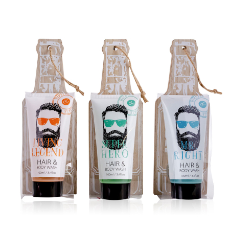 Cadouri pentru EL - Set cadou HIPSTER STYLE - 100 ml gel de par si corp + deschizator de sticle
