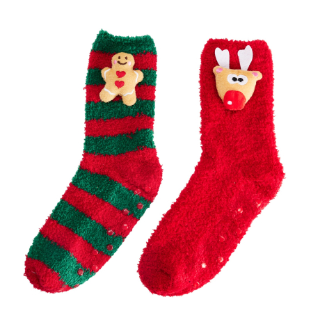 Dulciuri si Gourmet - Set cadou Socks & Chocobomb House cu bombă de ciocolată cu bezele și șosete (40g)