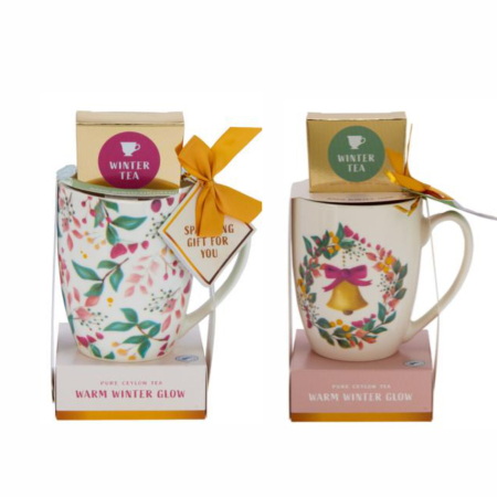 Ceai & Cafea - Set cadou Soft Wishes – cană decorativă cu ceai negru aromatizat (6g)
