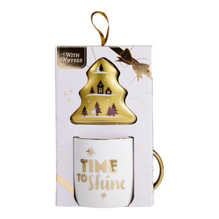 Set cadou Time to Shine – cană decorativă și 3 caramele moi cu ciocolată cu lapte, 39g [2]
