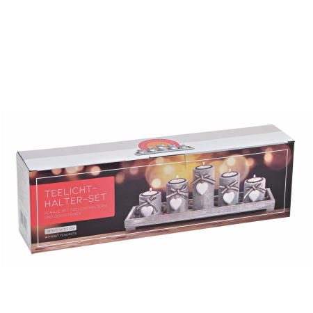 Cadouri pentru (A)CASA - Set deco cu 5 suporti de lumanari