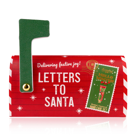 Crema pentru maini - Set îngrijire mâini Hello Winter – 2 produse, în cutie tip cutie poștală „Letters to Santa”