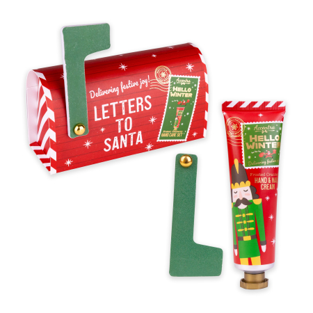 Set îngrijire mâini Hello Winter – 2 produse, în cutie tip cutie poștală „Letters to Santa” [3]