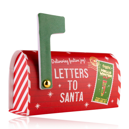 Crema pentru maini - Set îngrijire mâini Hello Winter – 2 produse, în cutie tip cutie poștală „Letters to Santa”