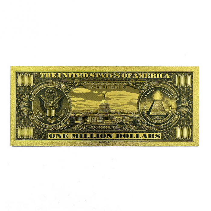 Bancnotă aurie de 1 000 000 USD (1 milion de dolari) [3]