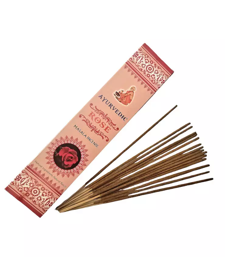 Bețișoare parfumate Ayurvedic - Trandafir [1]
