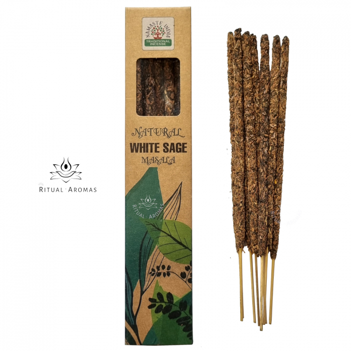 Bețișoare parfumate Namaste India Natural - Salvie albă [1]