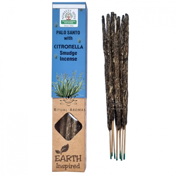 Bețișoare parfumate Namaste India - Palo Santo cu Citronella [1]