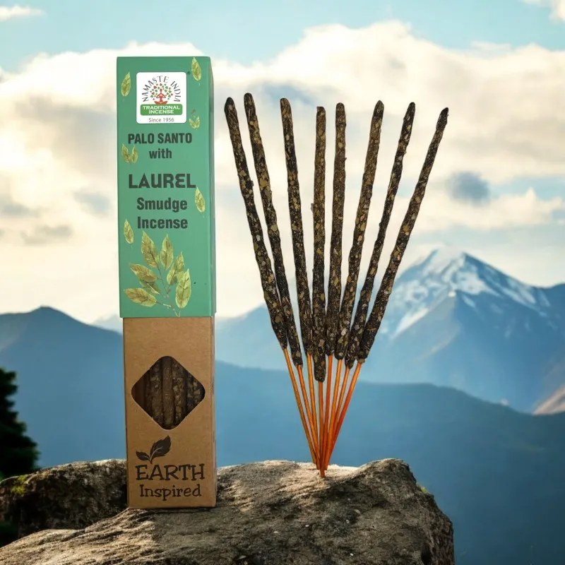 Bețișoare parfumate Namaste India - Palo Santo cu Dafin [2]