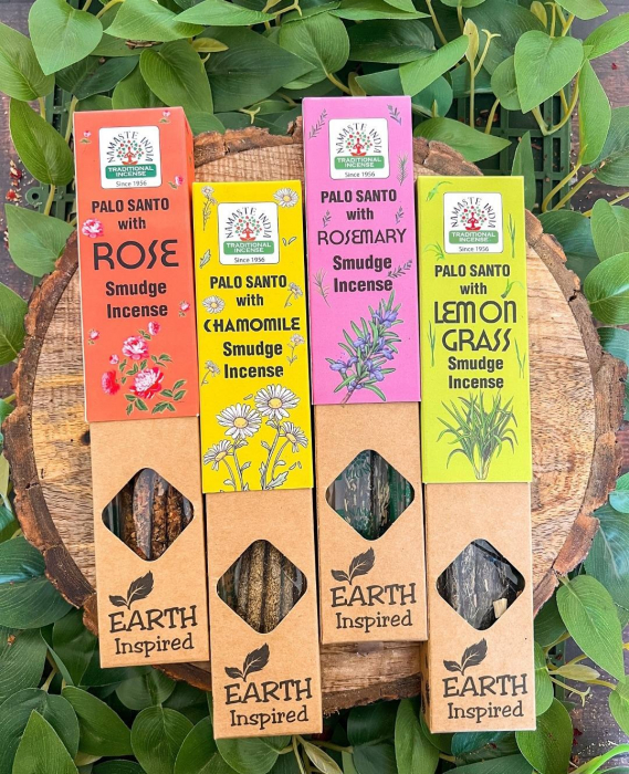 Bețișoare parfumate Namaste India - Palo Santo cu Lemongrass [3]