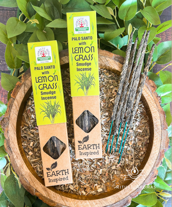 Bețișoare parfumate Namaste India - Palo Santo cu Lemongrass [2]