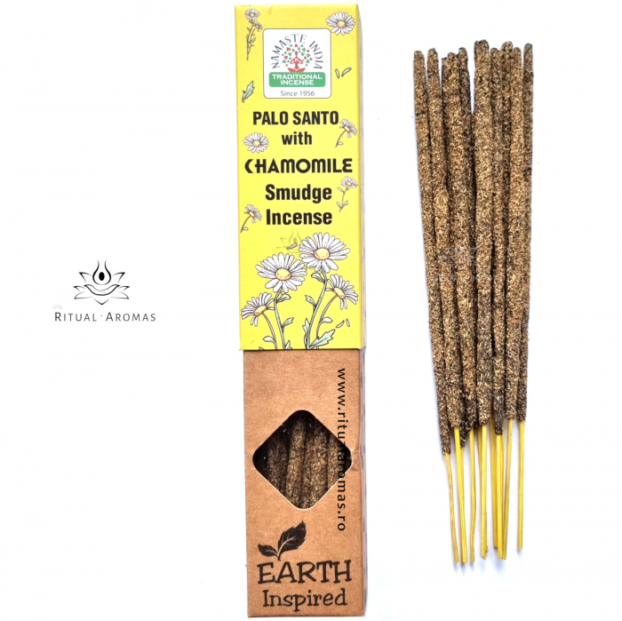 Bețișoare parfumate Namaste India - Palo Santo cu Mușețel [1]