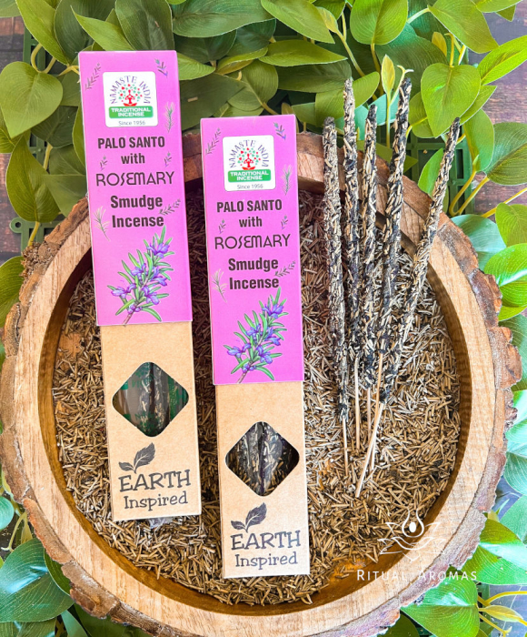 Bețișoare parfumate Namaste India - Palo Santo cu Rozmarin [2]