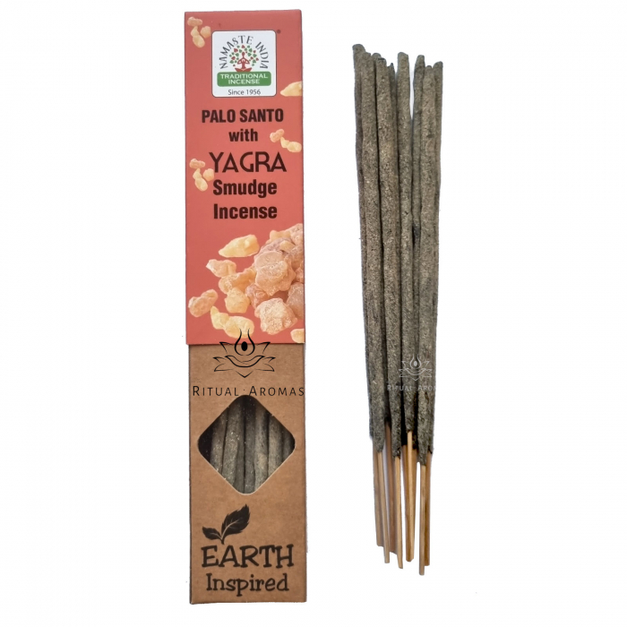 Bețișoare parfumate Namaste India - Palo Santo cu Yagra [1]