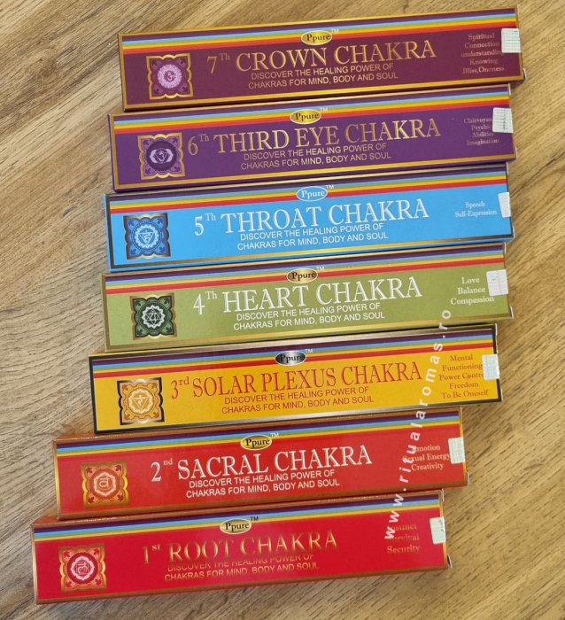 Bețișoare parfumate Ppure - set 7 Chakre [3]