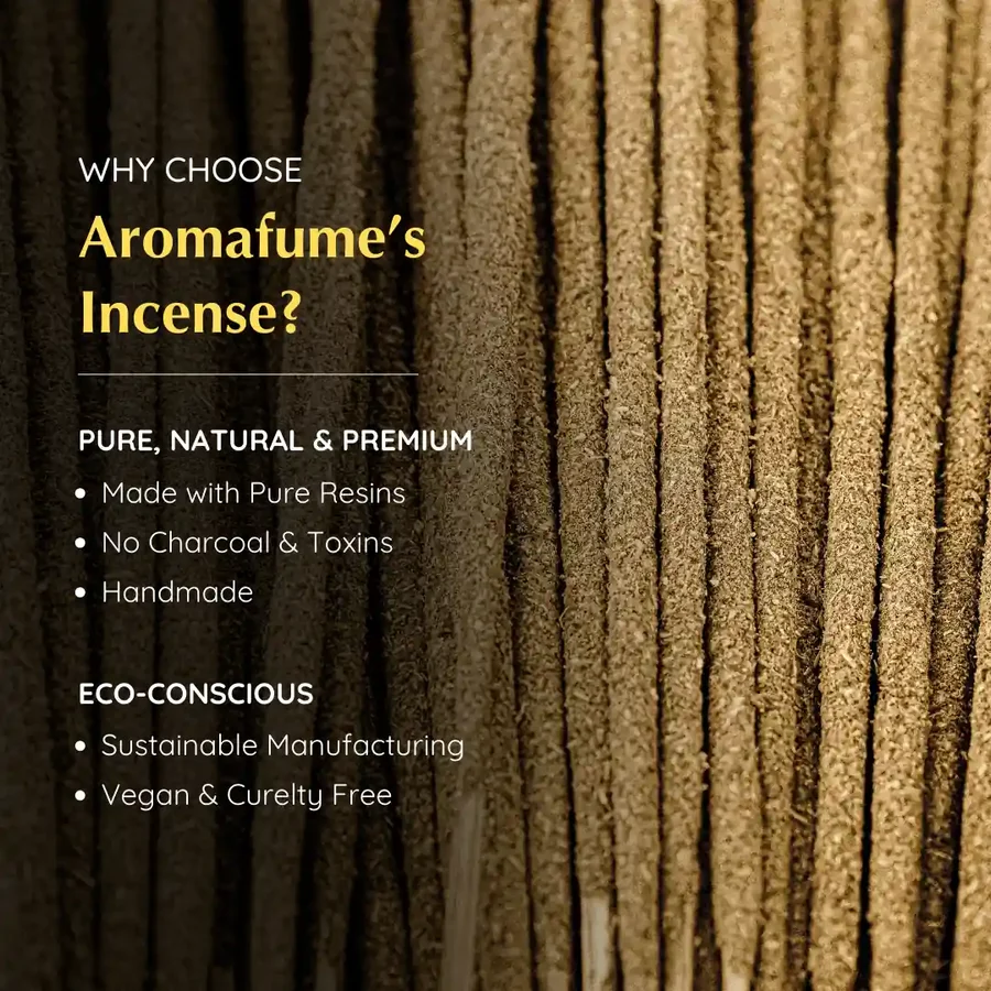 Bețișoare parfumate premium Tămâie și Smirnă, fără cărbune, Aromafume [3]