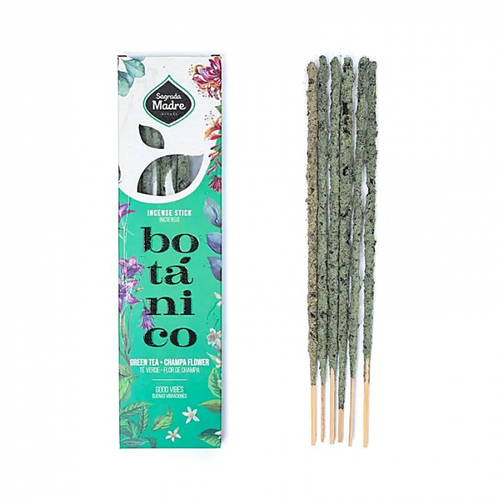 Bețișoare Sagrada Madre Botanical - Ceai verde & Champa [1]