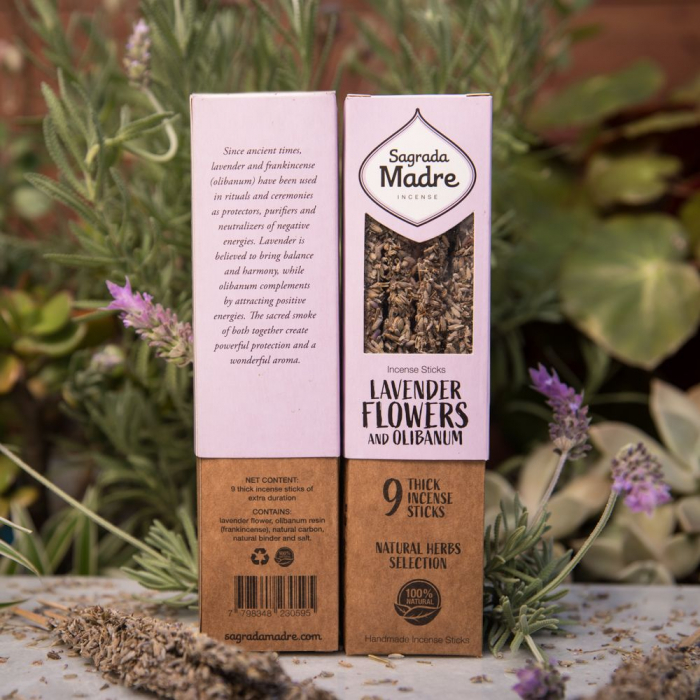 Bețișoare Sagrada Madre Herbal - Lavandă & tămâie [1]