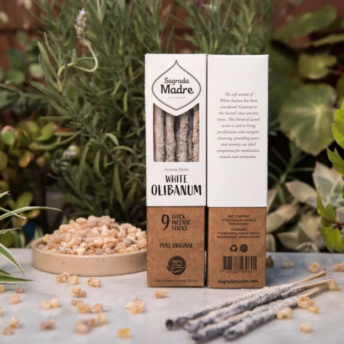 Bețișoare Sagrada Madre Herbal - Tămâie albă [2]