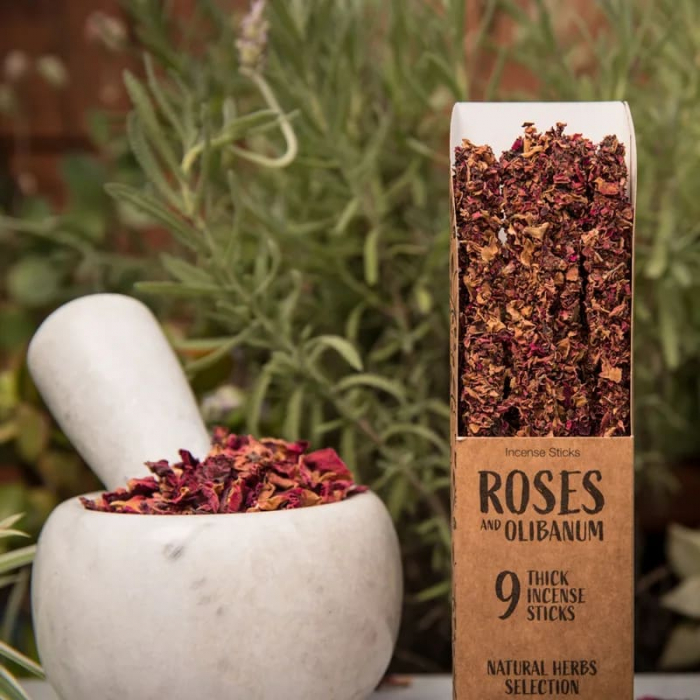 Bețișoare Sagrada Madre Herbal - Trandafiri & tămâie [4]