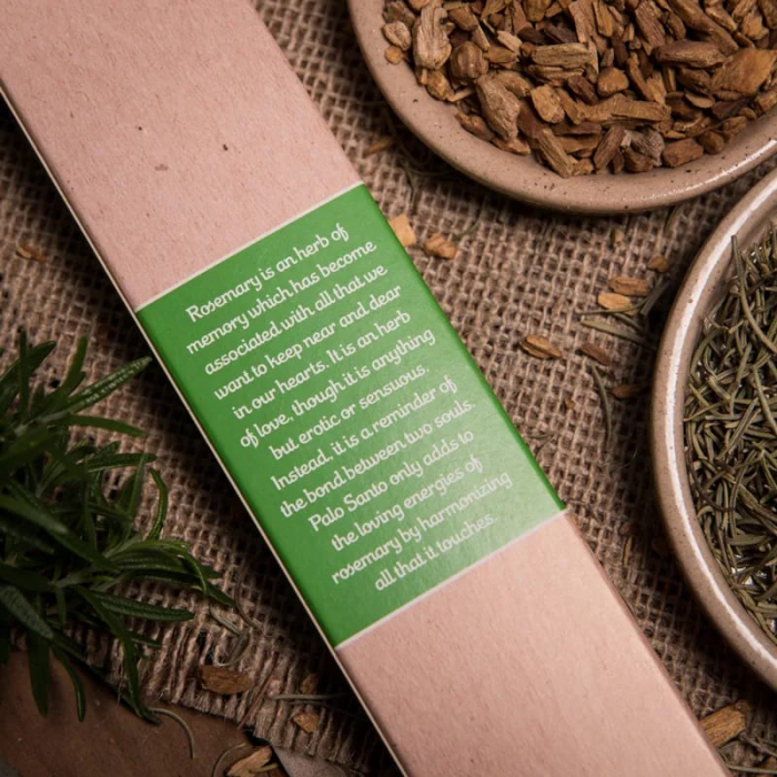 Bețișoare Sagrada Madre - Palo Santo & Rosemary [4]