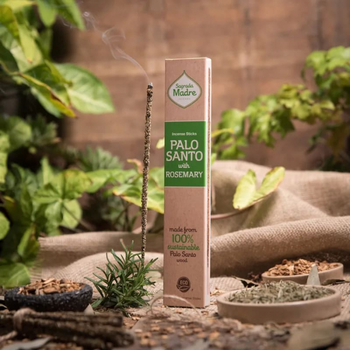 Bețișoare Sagrada Madre - Palo Santo & Rosemary [3]