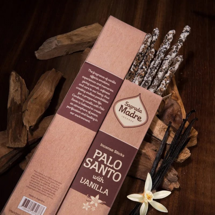 Bețișoare Sagrada Madre - Palo Santo & Vanilla [4]