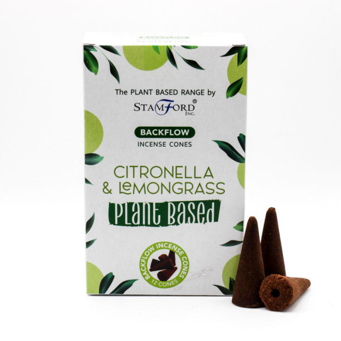 Conuri parfumate din plante, backflow - Citronella & Lemongrass [1]