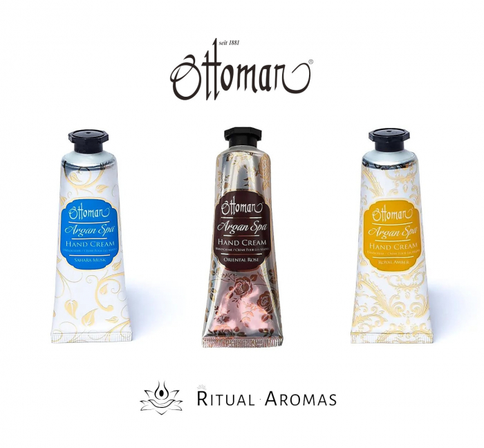 Cremă de mâini - Aromaterepie - Ottoman Argan Spa - Sahar Musk [2]