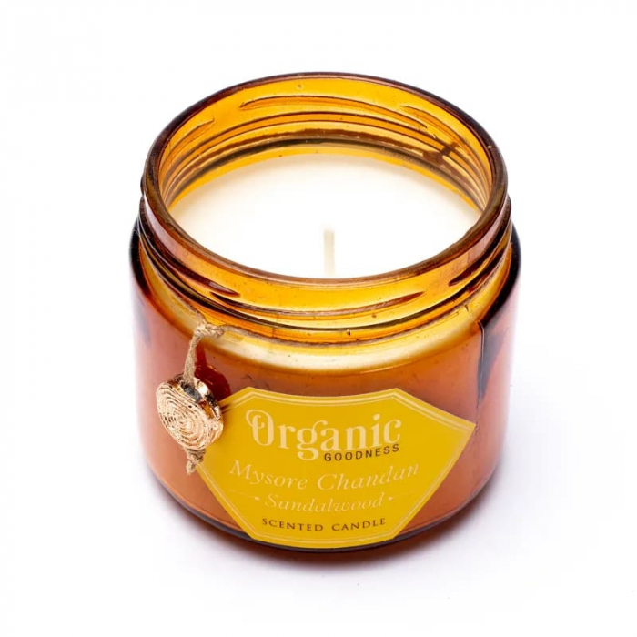 Lumânare din ceară de soia - Lemn de Santal - Organic Goodness [3]