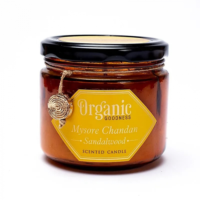 Lumânare din ceară de soia - Lemn de Santal - Organic Goodness [2]