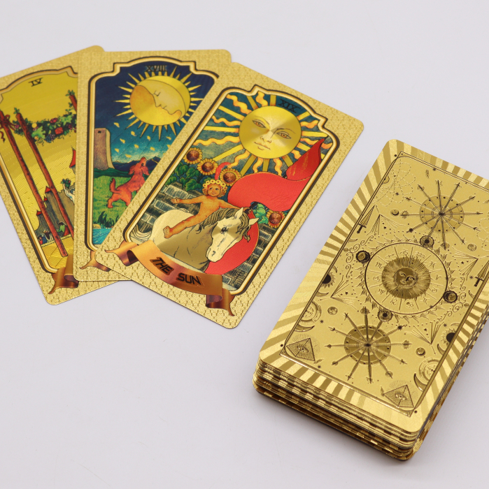 Set cărți Tarot aurii (fără ghid) [2]