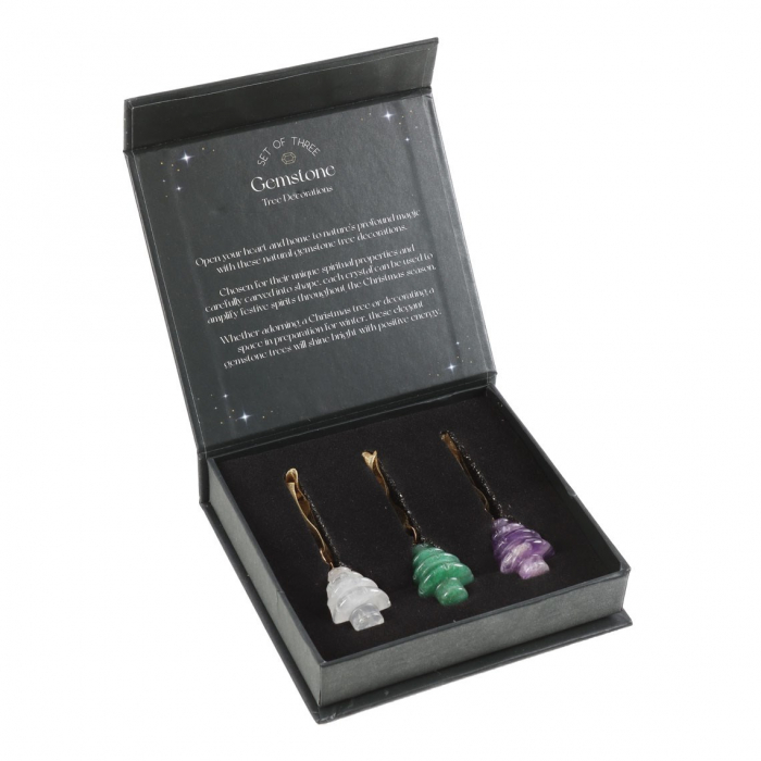 Set de 3 cristale naturale - decorațiuni pentru brad [2]