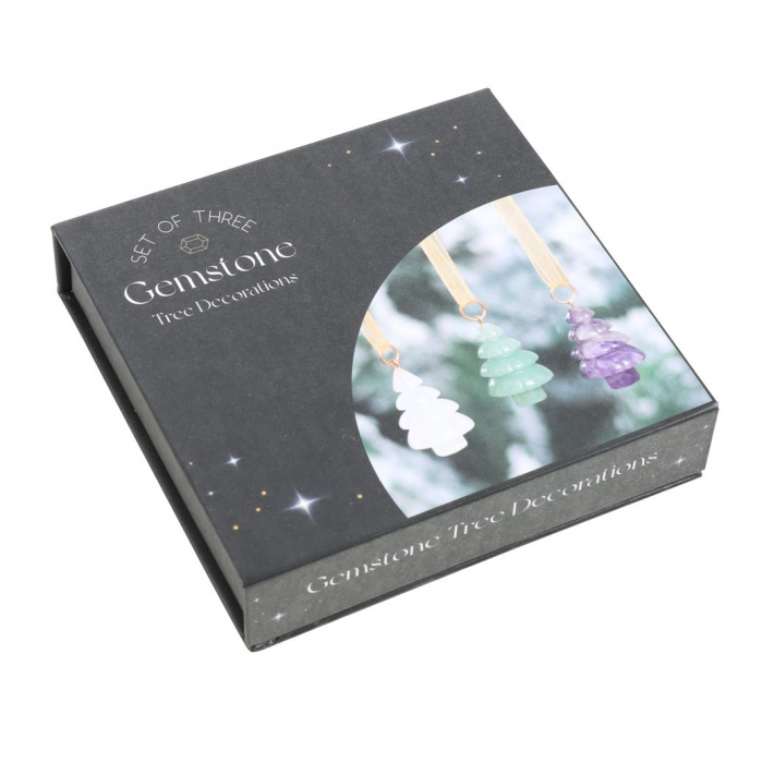 Set de 3 cristale naturale - decorațiuni pentru brad [3]