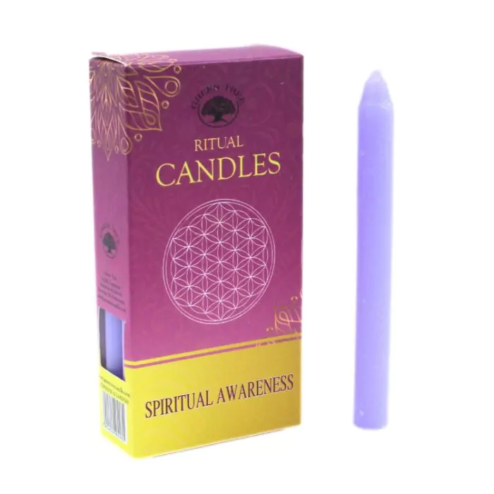 Set lumânări mov lila Ritual - Conștiință spirituală (10 buc.) [1]