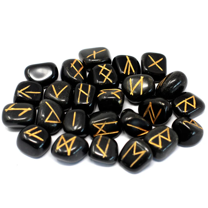 Set pietre Rune - Agat negru [1]