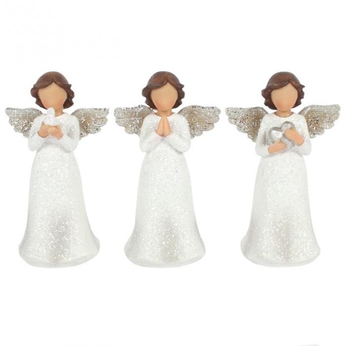 Set statuete îngeri copii - Pace, Rugăciune, Iubire (Peace, Pray, Love) [1]