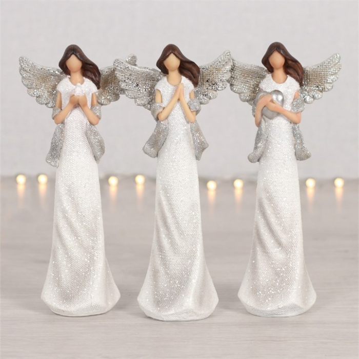 Set statuete îngeri - Pace, Rugăciune, Iubire (Peace, Pray, Love) [2]