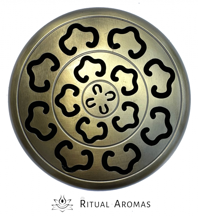 Suport ardere tămâie, spirale, rotund Bronz [2]