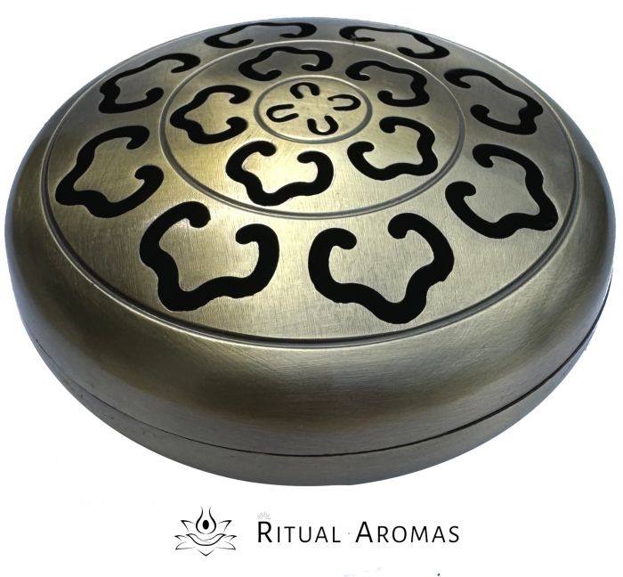Suport ardere tămâie, spirale, rotund Bronz [1]