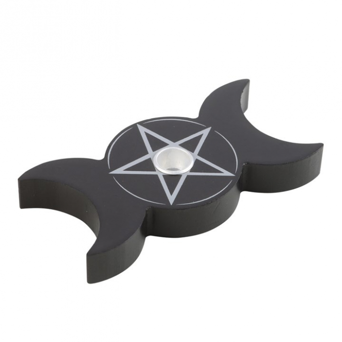 Suport pentru lumânări Triple Moon Spell, negru [3]