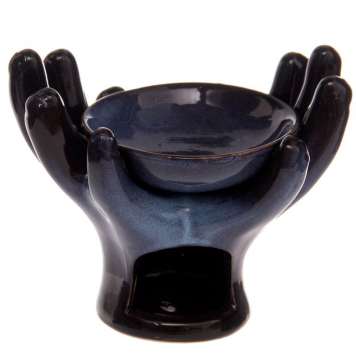 Vas ceramic aromaterapie - palmele Raiului, lucios [3]
