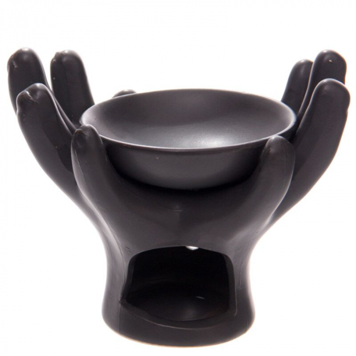 Vas ceramic aromaterapie - palmele Raiului, mat [3]