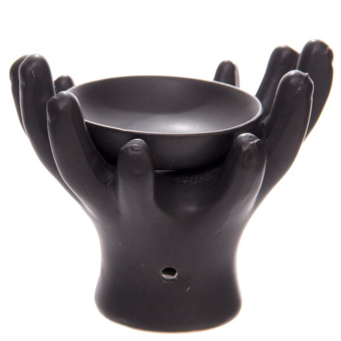 Vas ceramic aromaterapie - palmele Raiului, mat [1]