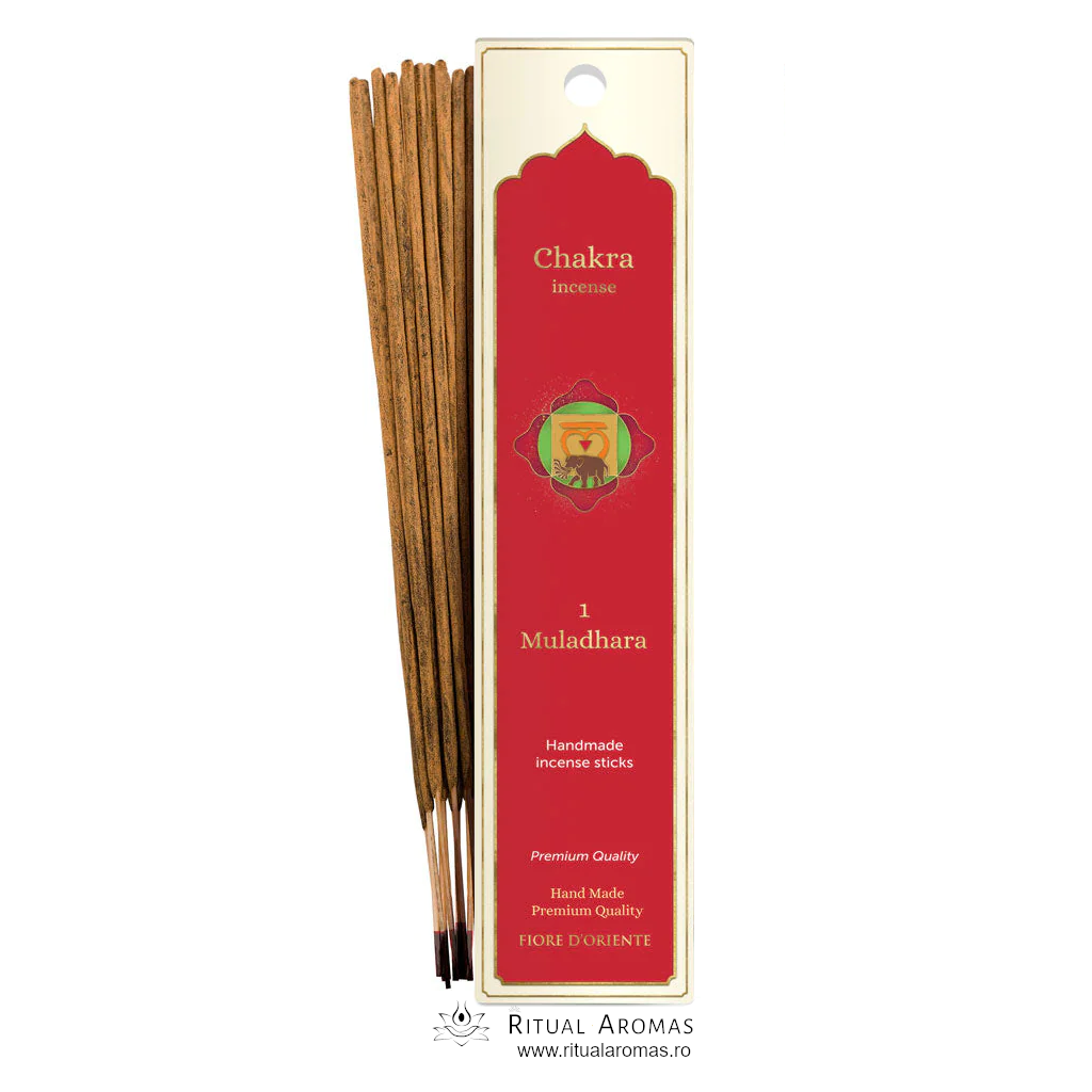 Bețișoare parfumate Fiore D'Oriente - Bețișoare Chakra 1 - Muladhara