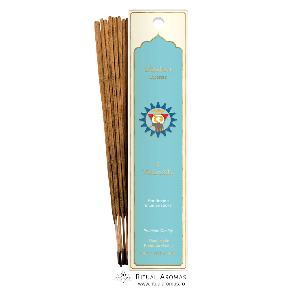 Bețișoare parfumate Fiore D'Oriente - Bețișoare Chakra 5 - Vishudda
