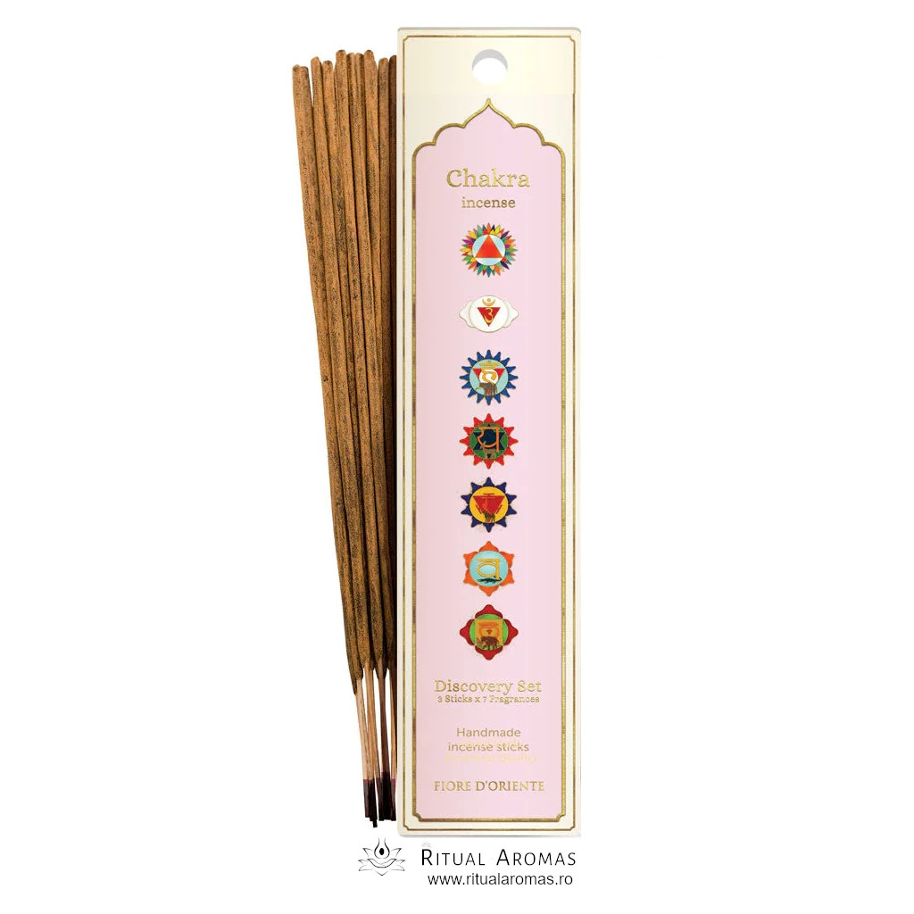 Bețișoare parfumate Fiore D'Oriente - Bețișoare parfumate "Descoperă cele 7 Chakre"
