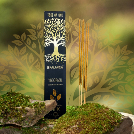 Bețișoare Banjara - Bețișoare parfumate botanice Banjara - Arborele Yggdrasil